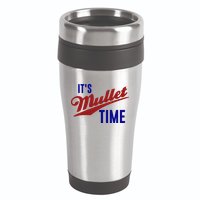 It’s Mullet Time, Funny Redneck Mullet 16oz Travel Tumbler