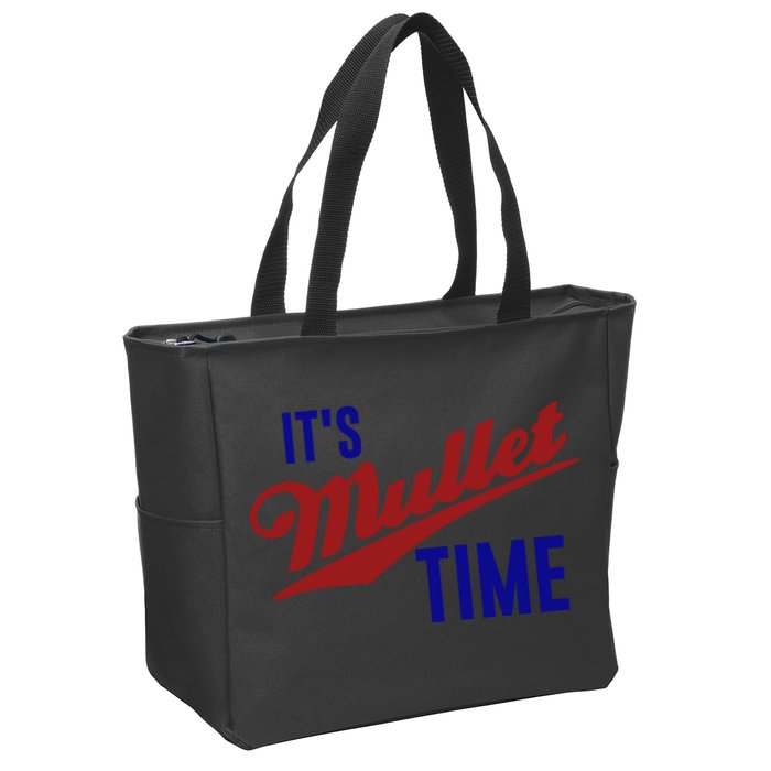 It’s Mullet Time, Funny Redneck Mullet Zip Tote Bag