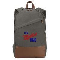 It’s Mullet Time, Funny Redneck Mullet Cotton Canvas Backpack