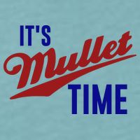 It’s Mullet Time, Funny Redneck Mullet Sueded Cloud Jersey T-Shirt