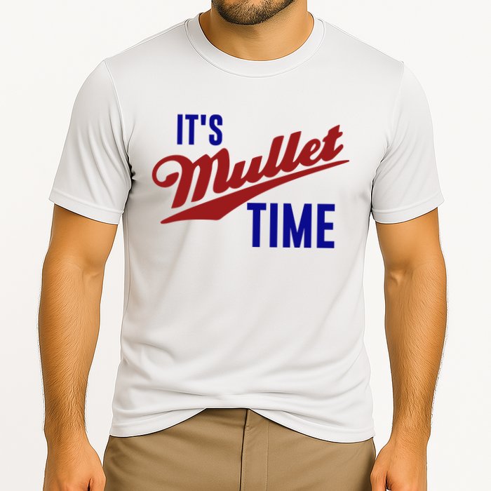 It’s Mullet Time, Funny Redneck Mullet Performance Shirt