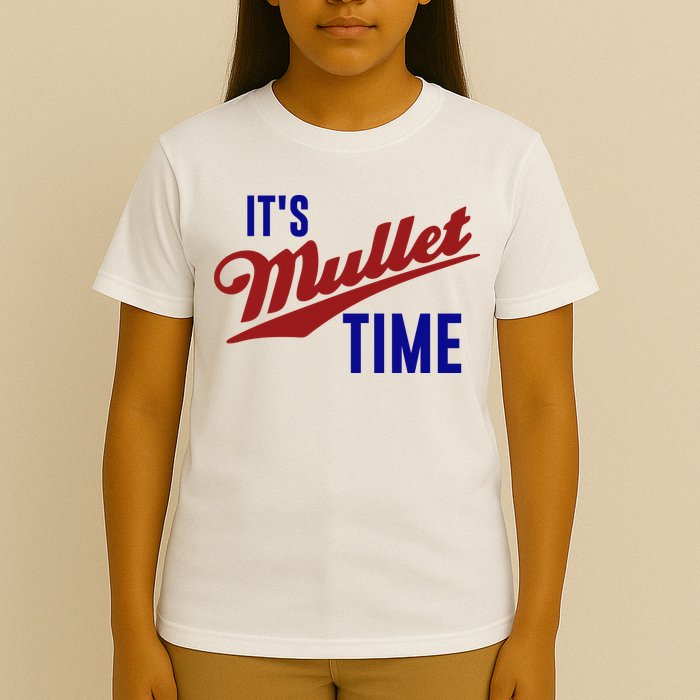 It’s Mullet Time, Funny Redneck Mullet T-Shirt