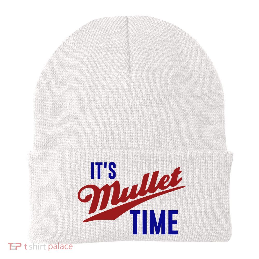 It’s Mullet Time, Funny Redneck Mullet Beanie