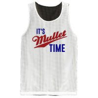 It’s Mullet Time, Funny Redneck Mullet Mesh Reversible Basketball Jersey Tank