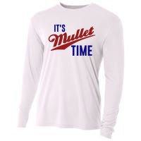 It’s Mullet Time, Funny Redneck Mullet Cooling Performance Long Sleeve Crew