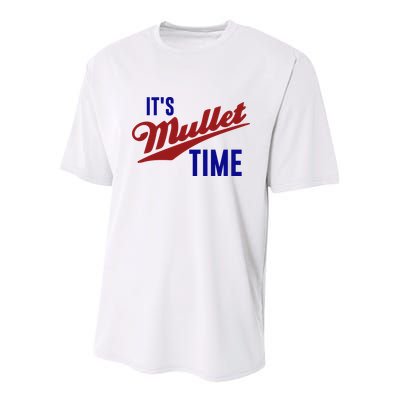 It’s Mullet Time, Funny Redneck Mullet Youth Performance Sprint T-Shirt