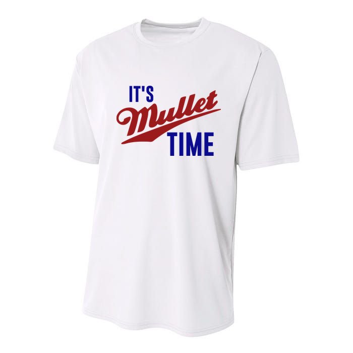 It’s Mullet Time, Funny Redneck Mullet Youth Performance Sprint T-Shirt