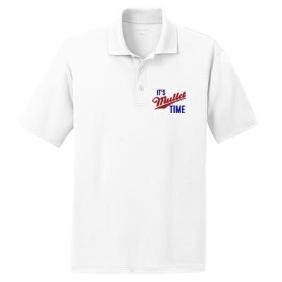 It’s Mullet Time, Funny Redneck Mullet PosiCharge RacerMesh Polo