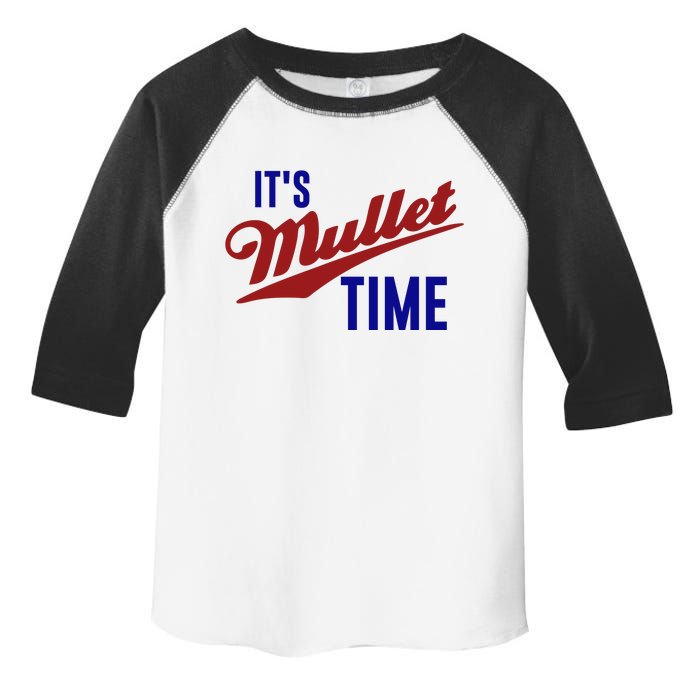 It’s Mullet Time, Funny Redneck Mullet Toddler Fine Jersey T-Shirt