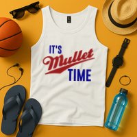 It’s Mullet Time, Funny Redneck Mullet Tank Top