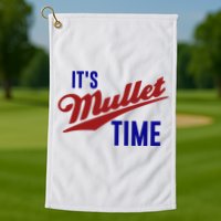 It’s Mullet Time, Funny Redneck Mullet Golf Towel