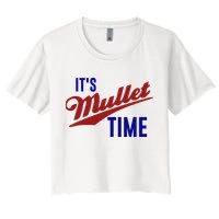 It’s Mullet Time, Funny Redneck Mullet Crop Top