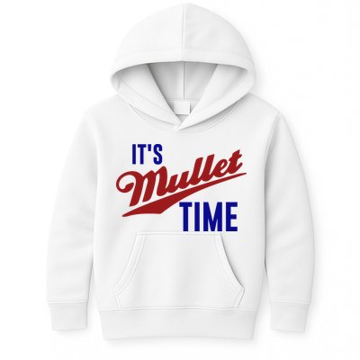 It’s Mullet Time, Funny Redneck Mullet Kids Hoodie