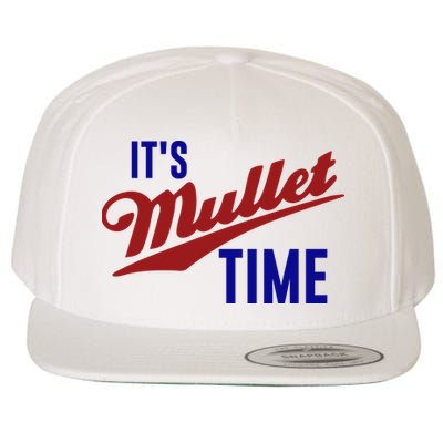 It’s Mullet Time, Funny Redneck Mullet Wool Snapback Cap