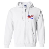 It’s Mullet Time, Funny Redneck Mullet Full Zip Hoodie