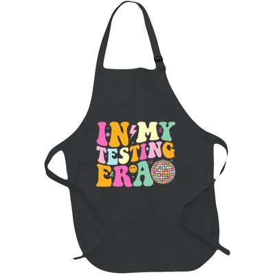 In My Testing Era Motivational Testing Day Teacher Test Day  Full-Length Apron With Pockets