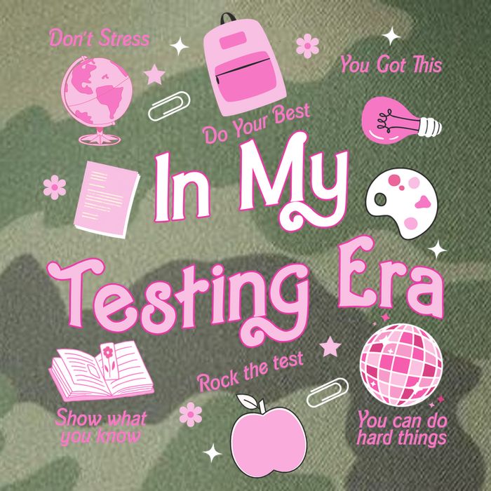 In My Testing Era Teachers Student Rock Testing Day Legacy Tie Dye Trucker Hat