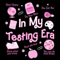 In My Testing Era Teachers Student Rock Testing Day Impact Tech Backpack