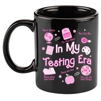 In My Testing Era Teachers Student Rock Testing Day 11oz C Handle Ceramic Mug