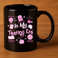 In My Testing Era Teachers Student Rock Testing Day 11oz C Handle Ceramic Mug