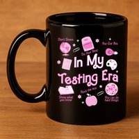 In My Testing Era Teachers Student Rock Testing Day 11oz C Handle Ceramic Mug