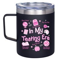 In My Testing Era Teachers Student Rock Testing Day 12oz Stainless Steel Coffee Mug