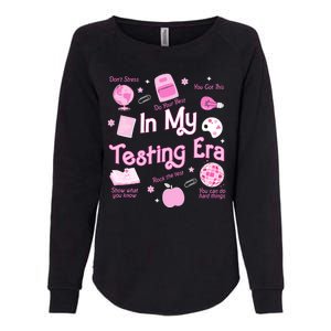 In My Testing Era Teachers Student Rock Testing Day Womens California Wash Sweatshirt