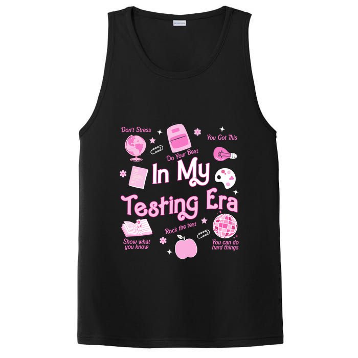 In My Testing Era Teachers Student Rock Testing Day PosiCharge Competitor Tank