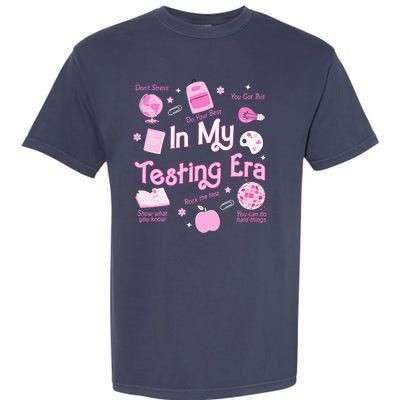 In My Testing Era Teachers Student Rock Testing Day Garment-Dyed Heavyweight T-Shirt