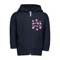 In My Testing Era Teachers Student Rock Testing Day Toddler Zip Fleece Hoodie