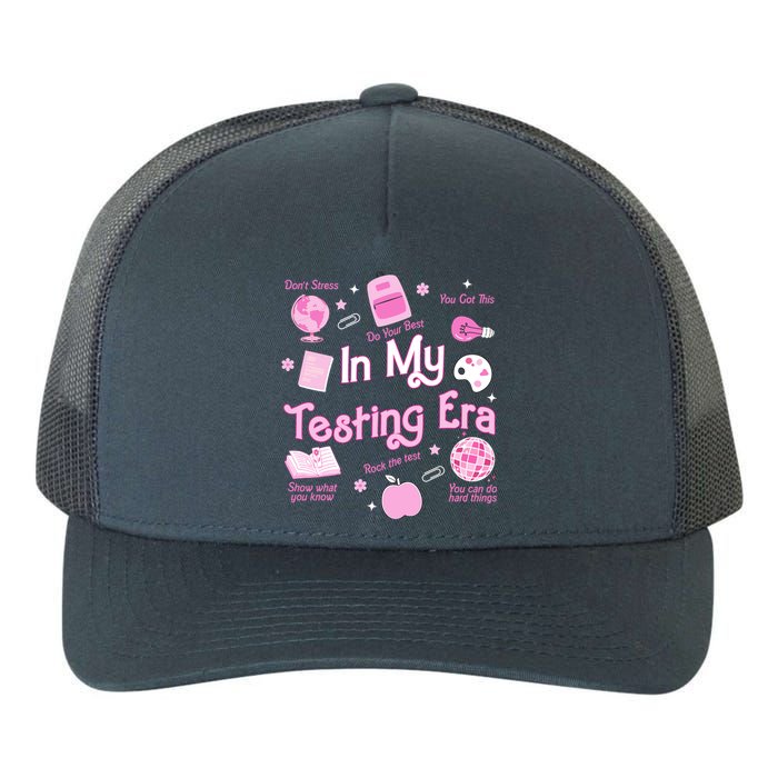 In My Testing Era Teachers Student Rock Testing Day Yupoong Adult 5-Panel Trucker Hat