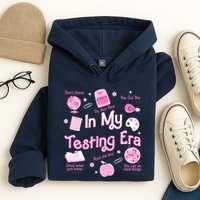 In My Testing Era Teachers Student Rock Testing Day Hoodie