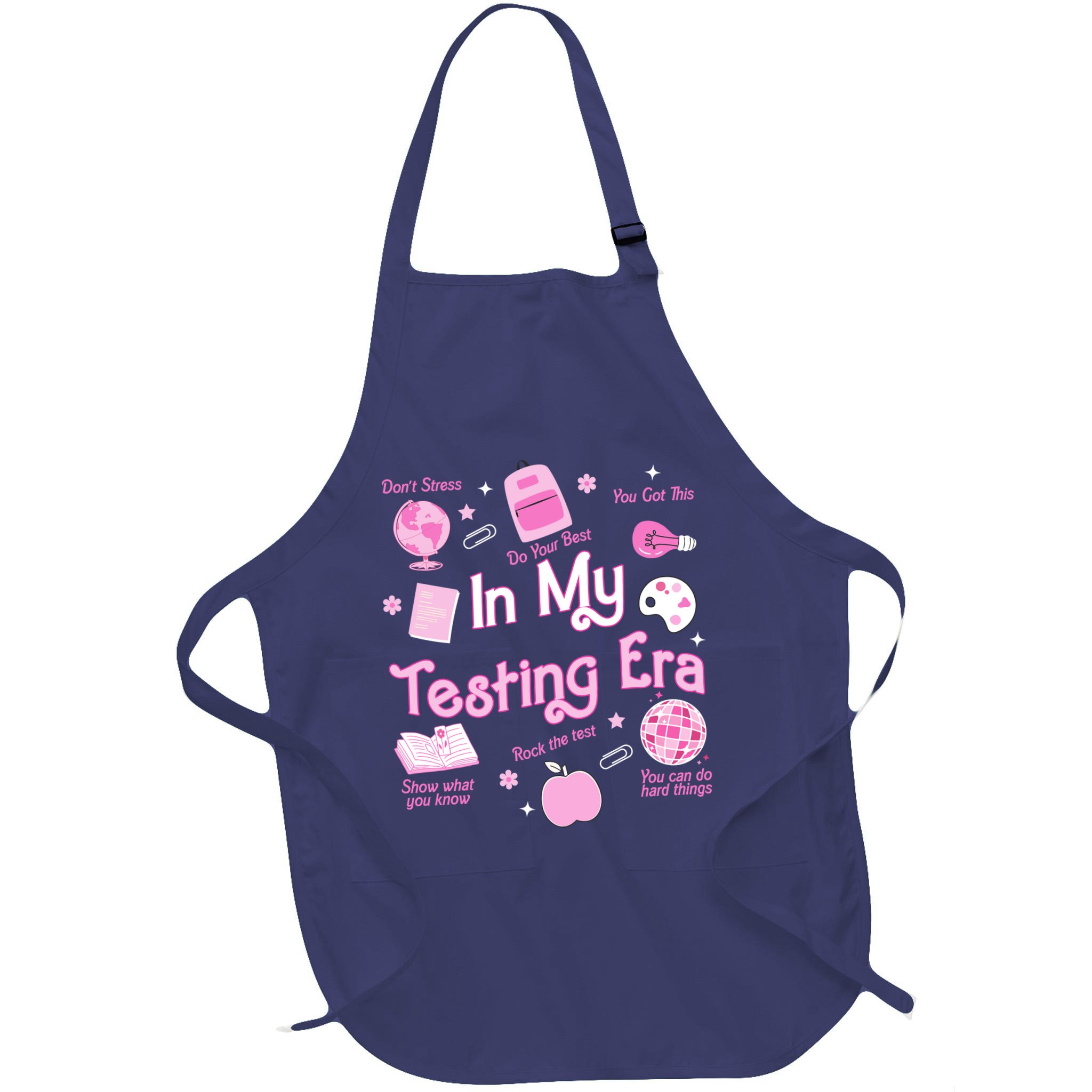 In My Testing Era Teachers Student Rock Testing Day Apron