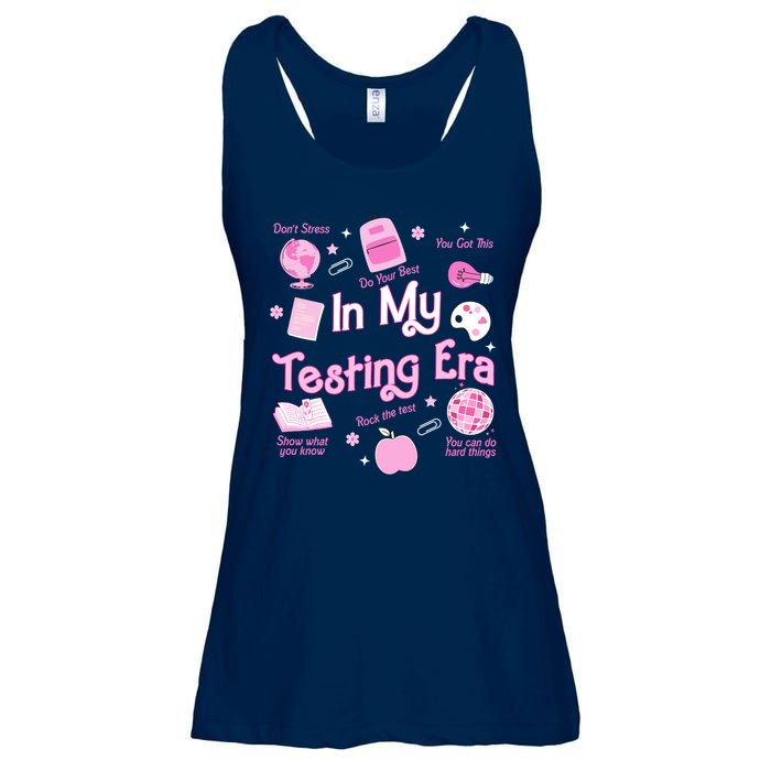 In My Testing Era Teachers Student Rock Testing Day Ladies Essential Flowy Tank