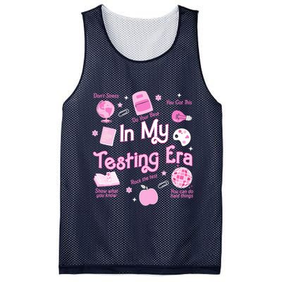 In My Testing Era Teachers Student Rock Testing Day Mesh Reversible Basketball Jersey Tank