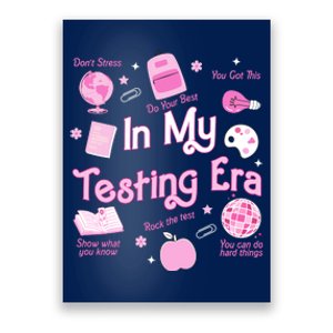 In My Testing Era Teachers Student Rock Testing Day Poster