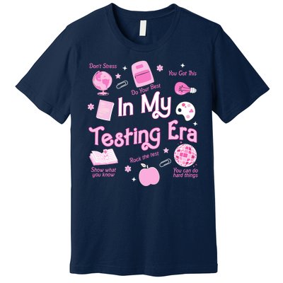 In My Testing Era Teachers Student Rock Testing Day Premium T-Shirt