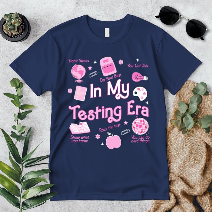 In My Testing Era Teachers Student Rock Testing Day Premium T-Shirt