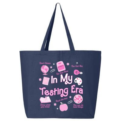 In My Testing Era Teachers Student Rock Testing Day 25L Jumbo Tote