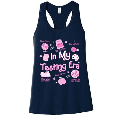 In My Testing Era Teachers Student Rock Testing Day Womens Tank Top