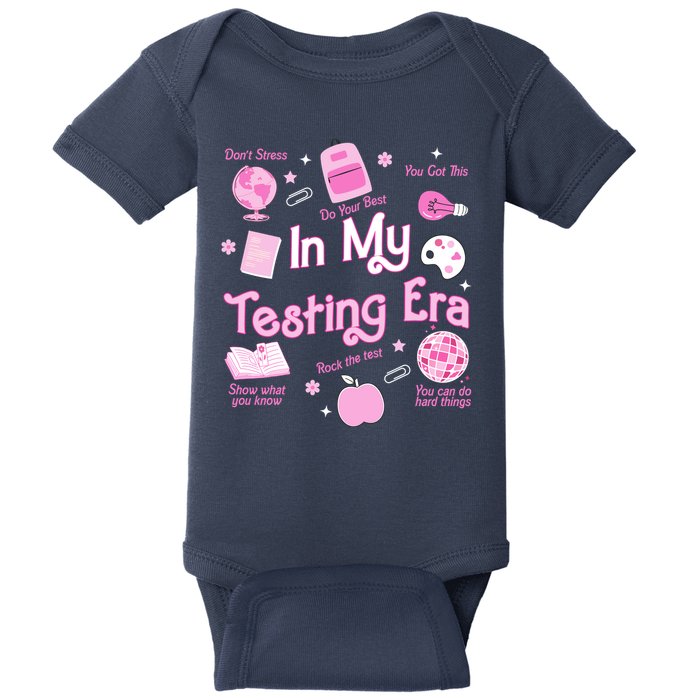 In My Testing Era Teachers Student Rock Testing Day Baby Bodysuit