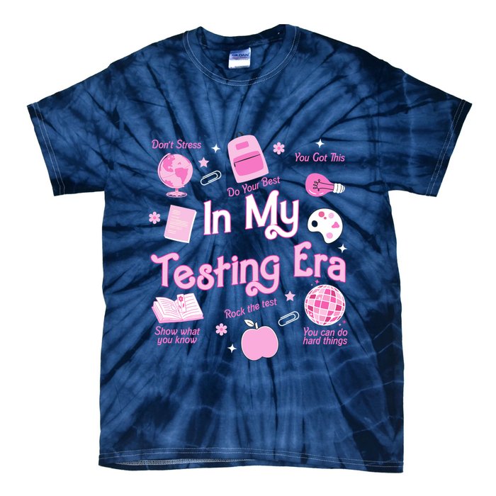 In My Testing Era Teachers Student Rock Testing Day Tie-Dye T-Shirt