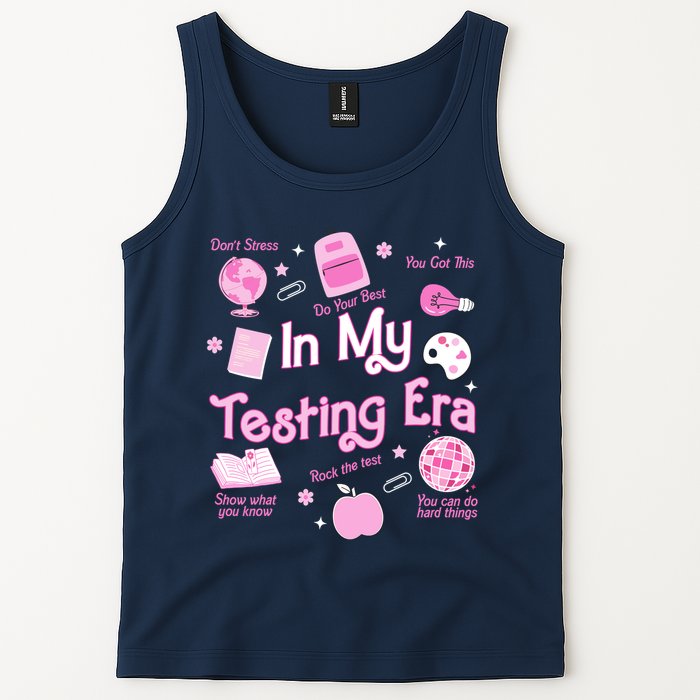 In My Testing Era Teachers Student Rock Testing Day Tank Top