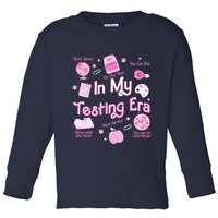 In My Testing Era Teachers Student Rock Testing Day Toddler Long Sleeve Shirt