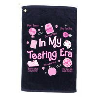 In My Testing Era Teachers Student Rock Testing Day Golf Towel