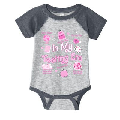In My Testing Era Teachers Student Rock Testing Day Infant Baby Jersey Bodysuit
