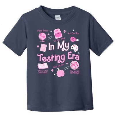 In My Testing Era Teachers Student Rock Testing Day Toddler T-Shirt