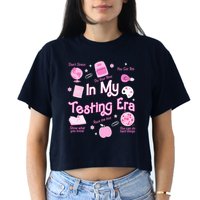In My Testing Era Teachers Student Rock Testing Day Crop Top