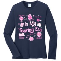 In My Testing Era Teachers Student Rock Testing Day Ladies Long Sleeve Shirt