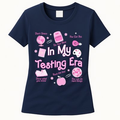 In My Testing Era Teachers Student Rock Testing Day Womens T-Shirt